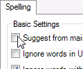 Customizable user options form.