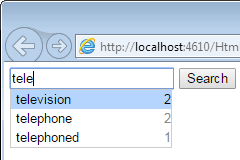 Customize auto complete suggestions