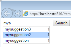 Customize auto complete suggestions