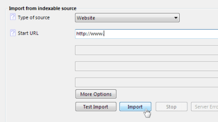 Import a Website Source