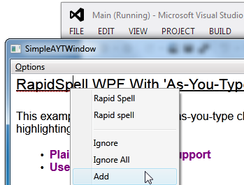RapidSpell WPF control